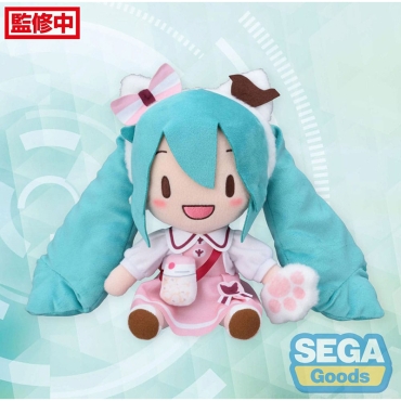 PRE-ORDER: Character Vocal Series 01: Hatsune Miku Fuwa Petit Plush Figure - Hatsune Miku Theme Park Ver. M 25 cm