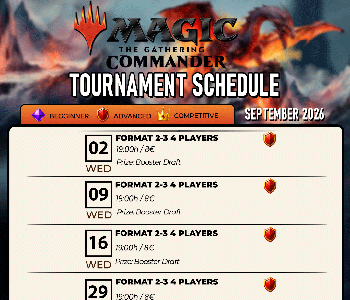 Hobby Games Magic: The Gathering Тournaments September 2026
