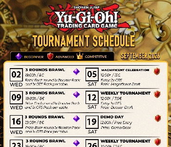 Hobby Games Yu-Gi-Oh! TCG Tournaments September 2026