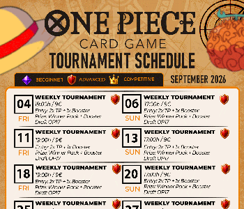 Hobby Games One Piece Card Game Тournaments September 2026