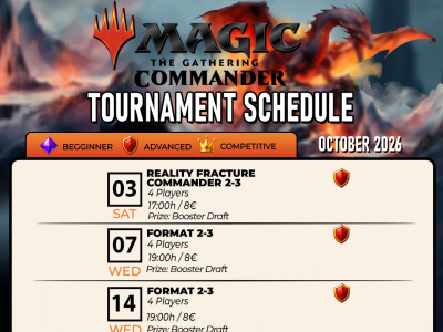 Hobby Games Magic: The Gathering Тournaments October  2026