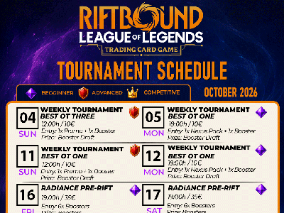 Hobby Games Riftbound: League of Legends TCG October  2026