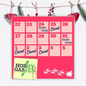 Hobby Games Holiday Working Schedule