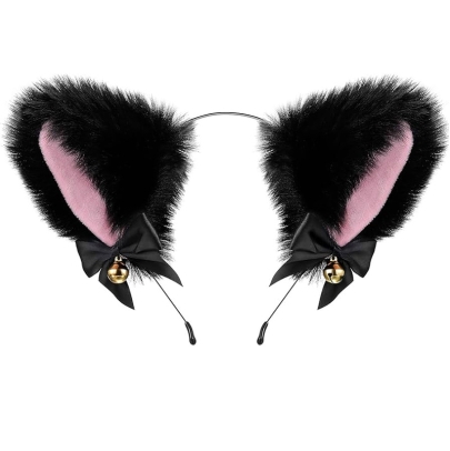 Cat Ear Headband Animal Cosplay - Black