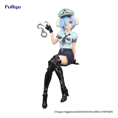 Re:Zero Starting Life in Another World Noodle Stopper PVC Statue - Rem Police Officer Cap with Dog Ears 14 cm