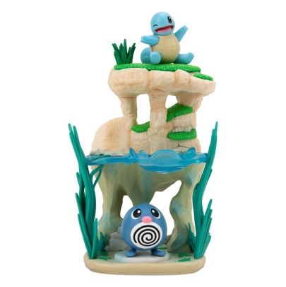 PRE-ORDER: Pokémon Environment Set - Shoreside Lake & Poliwag & Squirtle 5 cm