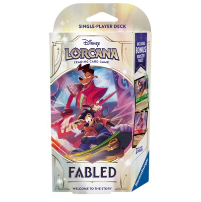 PRE-ORDER: Disney Lorcana TCG Fabled Starter Deck - Emerald and Ruby