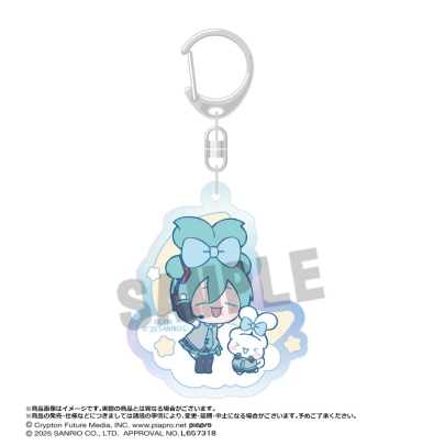 Breloc acrilic Hatsune Miku - Hatsune Miku x Cinnamoroll Aurora Ver. B