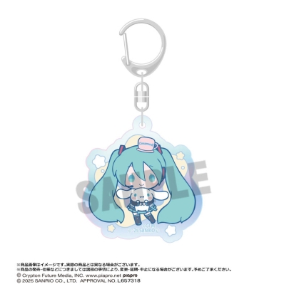 Breloc acrilic Hatsune Miku - Hatsune Miku x Cinnamoroll Aurora Ver. D