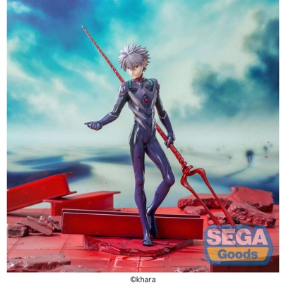 PRE-ORDER: Evangelion: 3.0+1.0 Thrice Upon a Time Luminasta PVC Statue Kaworu Nagisa x Spear of Longinus 21 cm