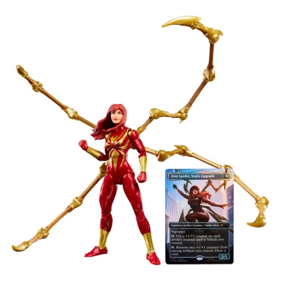 PRE-ORDER: Marvel Legends Magic: The Gathering Action Figure  - Mary Jane Watson (Iron Spider) (plus Exclusive Foil Card) 15 cm