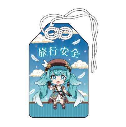 Talisman comemorativ în stil Omamori pentru expoziția Hatsune Miku, cea de-a 100-a ediție, Nendoroid Hatsune Miku