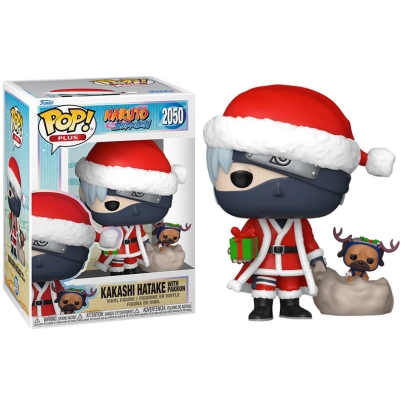 Naruto Shippuden Pop! Plus Animation Vinyl Figure Kakashi Hatake with Pakkun (Holiday) #2050