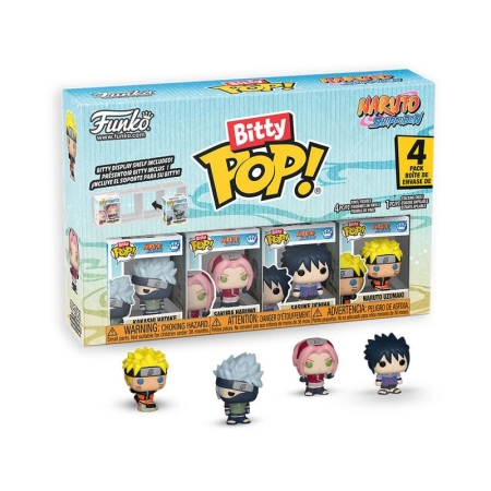 Naruto Shippuden Bitty POP! Figurină vinilă pachet de 4 Echipa 7 cu CH 2,5 cm