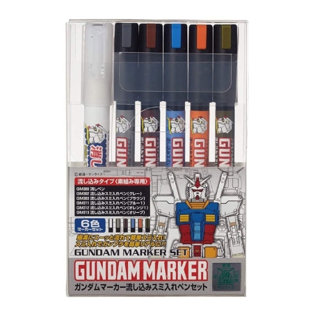 Gundam Model Kit Marker Set - Gms-122 Set
