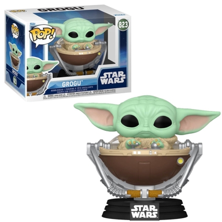 Star Wars: Mandalorianul și Grogu POP! Figurină vinil Grogu în cărucior Bobblehead #823