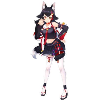 Hololive Production Ookami Mio Hikkake figure 10cm