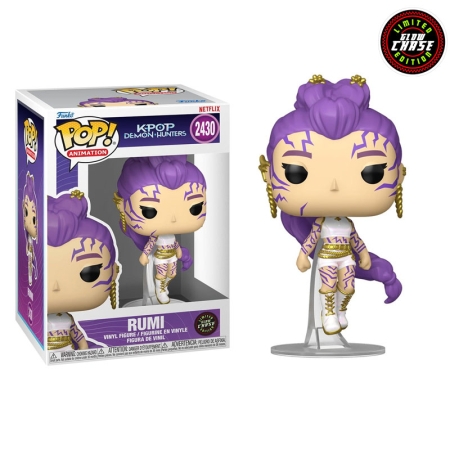 KPop Demon Hunters POP! Figurină de vinil animată - Rumi strălucește în întuneric CHASE Ediție limitată #2430
