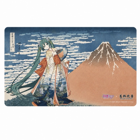 Hatsune Miku x Katsushika Hokusai iXima Desk Mat Fine Wind, Clear Morning