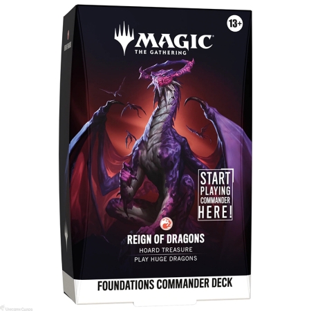 PRE-ORDER: Magic the Gathering: Foundations Commander Deck - Reign of Dragons 