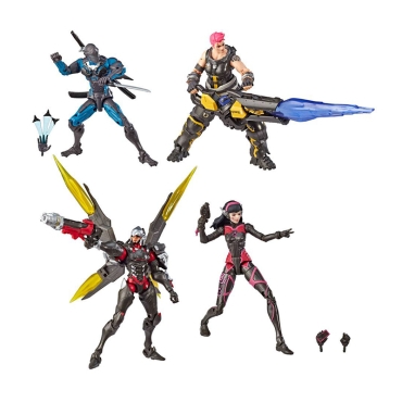Overwatch Ultimates Action Figures 4-Pack Carbon Fiber 15 cm