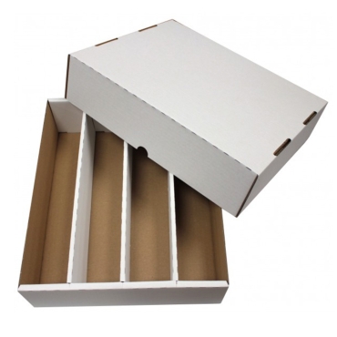 Cardbox / Fold-out Box with Lid for Storage of 4.000 Cards