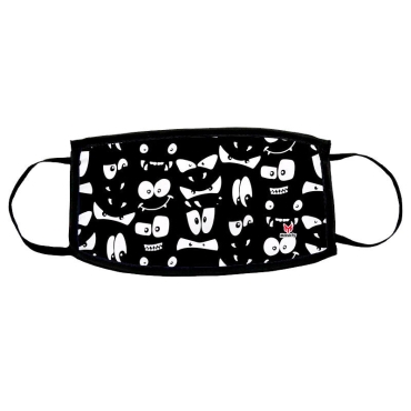 Black Faces child reusable mask