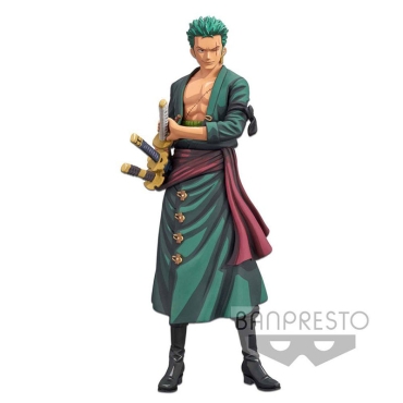 One Piece Grandista PVC Statue Roronoa Zoro Manga Dimensions 28 cm