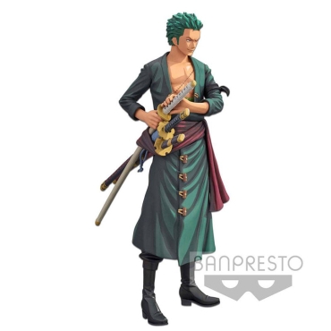 One Piece Grandista PVC Statue Roronoa Zoro Manga Dimensions 28 cm