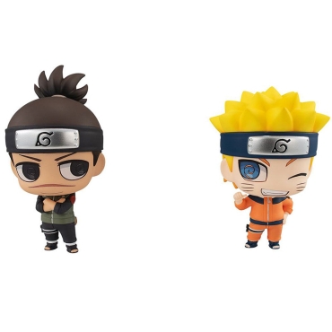 Naruto Chimimega Buddy Series Figure 2-Pack Umino Iruka & Uzumaki Naruto Set 7 cm
