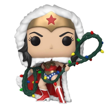 DC Comics POP! Heroes Vinyl Figure DC Holiday: Wonder Woman with String Light Lasso 9 cm
