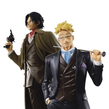HOBBY COMBO: One Piece Treasure Cruise World Journey PVC Statue Portgas D. Ace 22 cm + One Piece Treasure Cruise World Journey PVC Statue Marco 23 cm