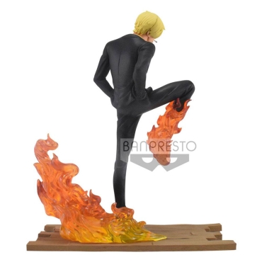 One Piece Log File Selection -Fight- PVC Statue Sanji 15 cm