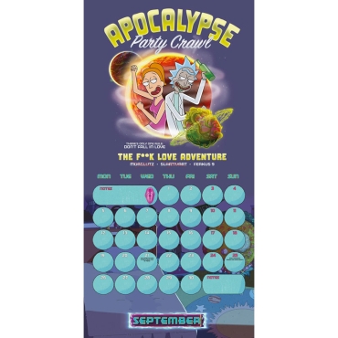  RICK & MORTY 2022 SQUARE CALENDAR
