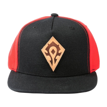 World of Warcraft Horde Leather Emblem Snap Back Hat