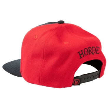 World of Warcraft Horde Leather Emblem Snap Back Hat