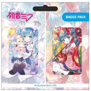 Vocaloid: Hatsune Miku Pin Badges 2-Pack Set B