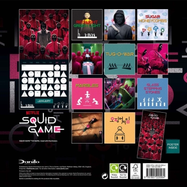 Squid Game Calendar 2022