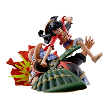 One Piece Log Box Trading Figure 8 cm Re: Birth Wanokuni Vol. 3 Assortment - Luffy, Zoro, Shanks & Oden
