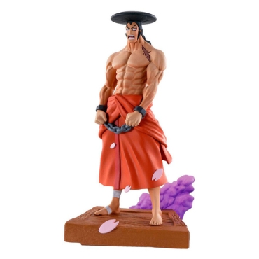 One Piece Log Box Trading Figure 8 cm Re: Birth Wanokuni Vol. 3 Assortment - Luffy, Zoro, Shanks & Oden