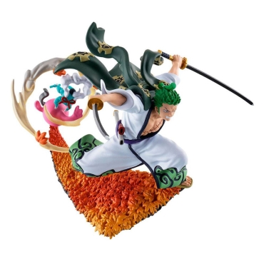 One Piece Log Box Trading Figure 8 cm Re: Birth Wanokuni Vol. 3 Assortment - Luffy, Zoro, Shanks & Oden
