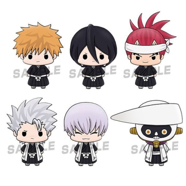 Bleach Chokorin Mascot Series Trading Figure 5 cm Assortmen - Ichigo, Rukia, Renji,  Toshiro, Gin & Mayuri
