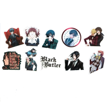 Black Butler Sticker Pack - 10pcs