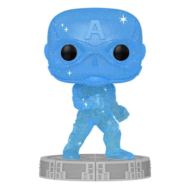 Infinity Saga POP! Artist Series Vinyl Figure Captain America (Blue) 9 cm