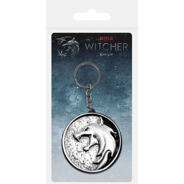 The Witcher Metal Keychain - The Wolf