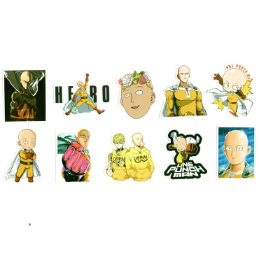 One Punch Man Sticker Pack - 10pcs