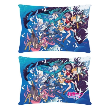 Hatsune Miku Pillow – Miku & Friends (Ocean) 50 x 35 cm