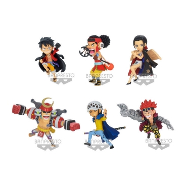 One Piece WCF ChiBi Малка Колекционерска Фигурка - Luffy, Usopp, Robin, Franky, Trafalgar & Eustass