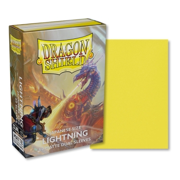 Dragon Shield Japanese size Dual Matte Sleeves - Lightning 'Ailia' (60 Sleeves)