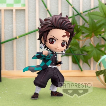 Demon Slayer Kimetsu no Yaiba Q Posket Mini Figure Tanjiro Kamado III Ver. A 13 cm